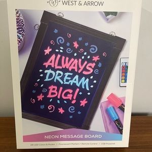 NWT Neon message board